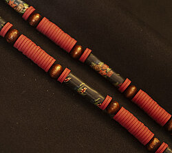 Zincir Fimo Bordo*Yeşil - (1)