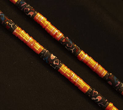 Zincir Fimo Turuncu*Kahve - 2