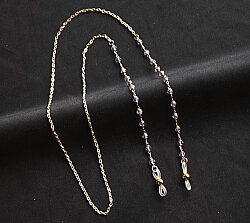 Zincir Spinel Altın Lila - 