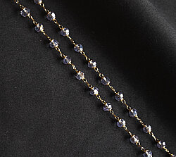Zincir Spinel Altın Lila - (1)