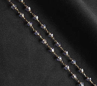 Zincir Spinel Altın Lila - 2