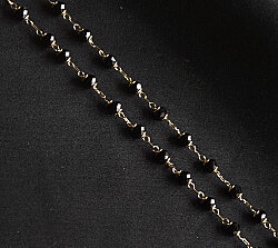 Zincir Spinel Altın Siyah - (1)