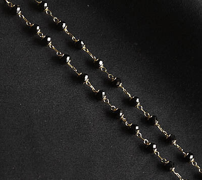 Zincir Spinel Altın Siyah - 2